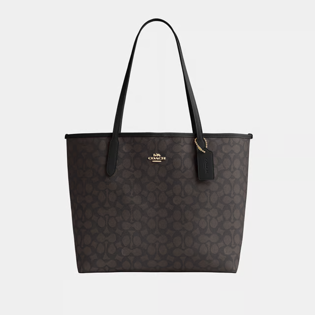 Brown Coach Tote Bag