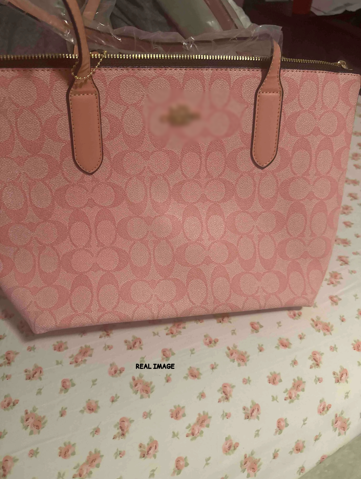 Pink Coach Tote Bag