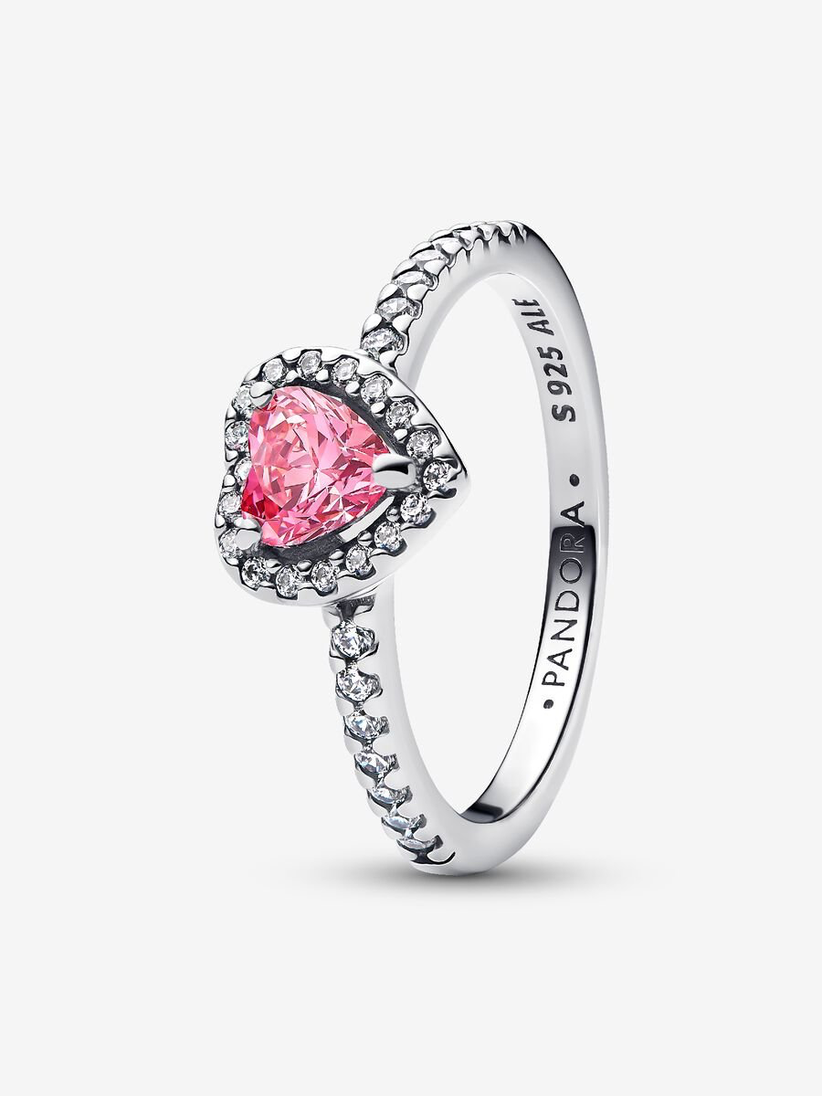 Pink Heart Pandora Ring