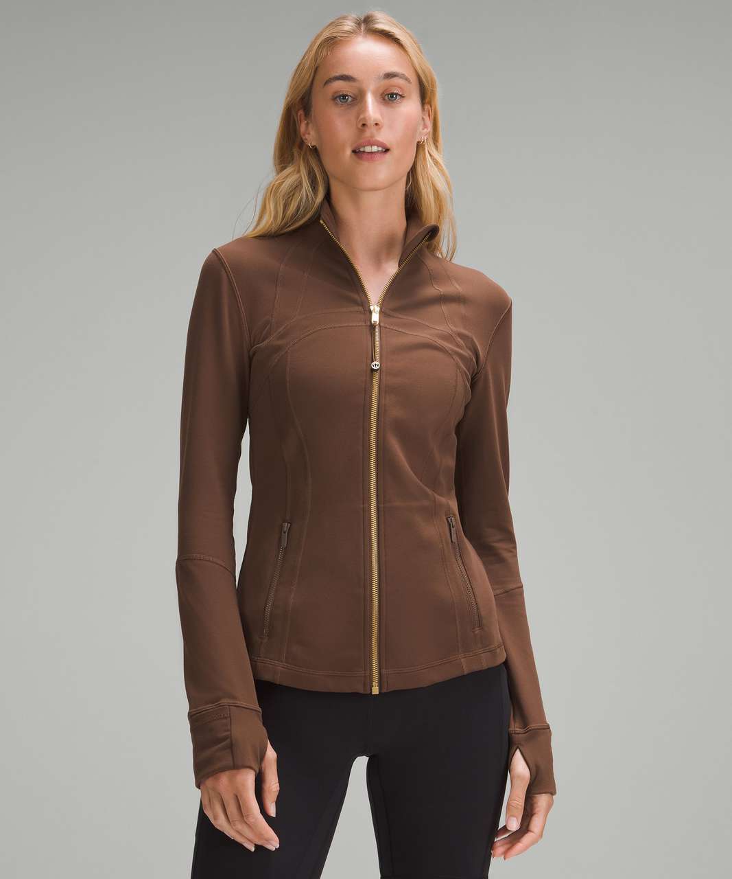 Brown Gold Zipper Lulu