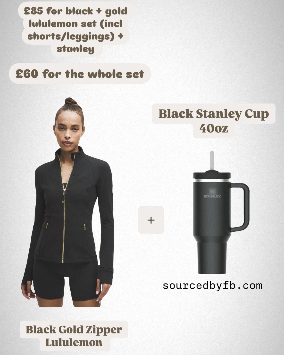 Gold Zipper + Stanley Bundle