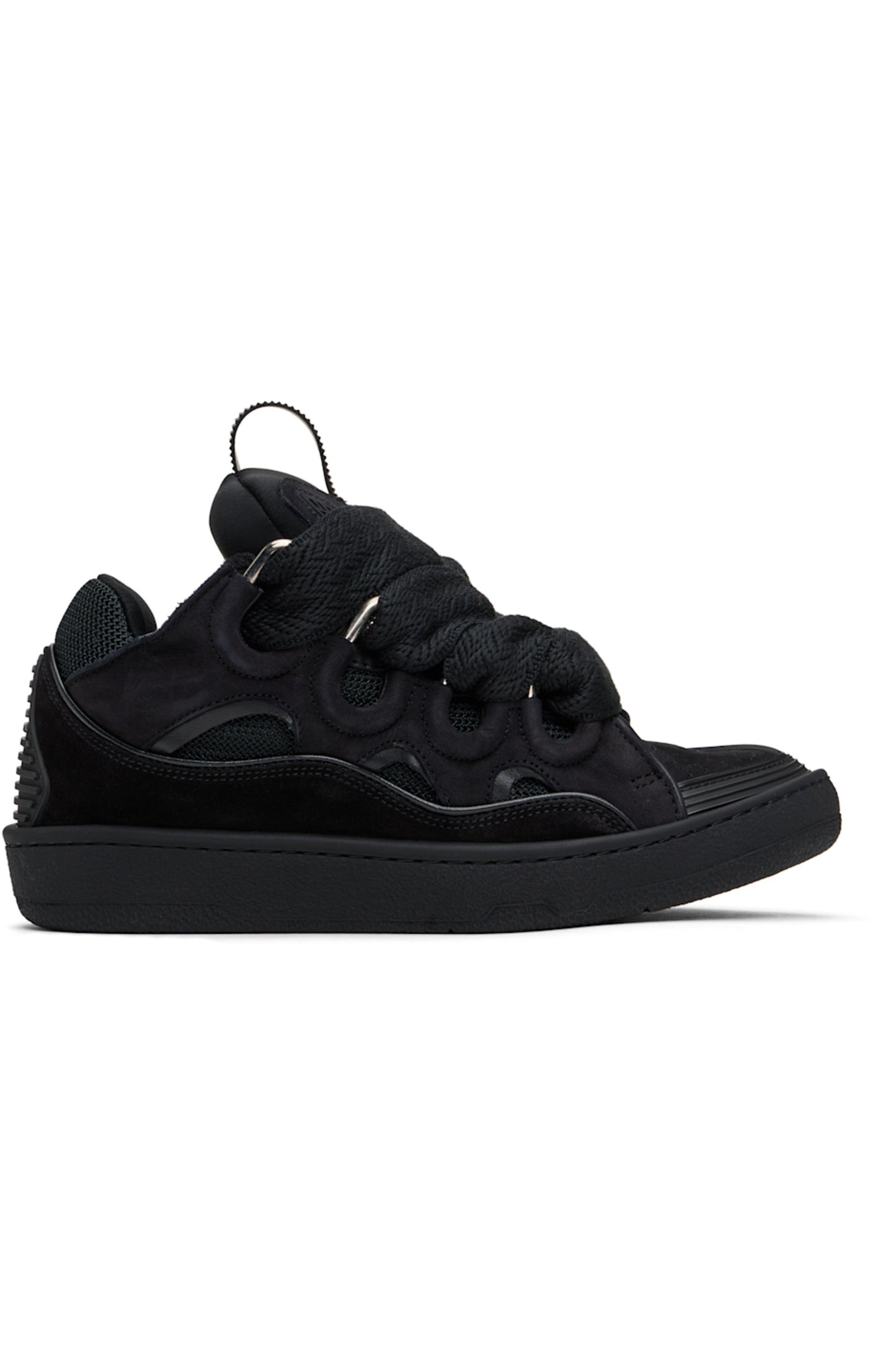 Lanvins - White and Grey Leather Curbs