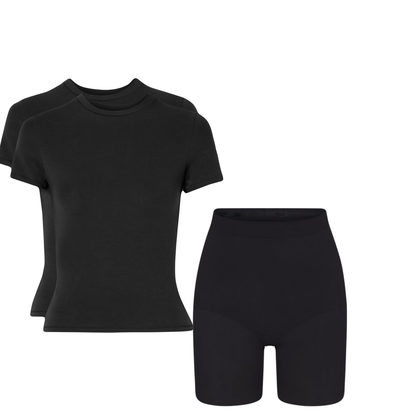 Black Skims Shirt + Short Set