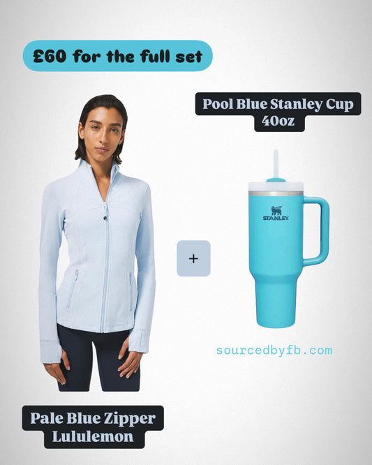 Pale Blue Zip Lulu + Pool Blue Stanley