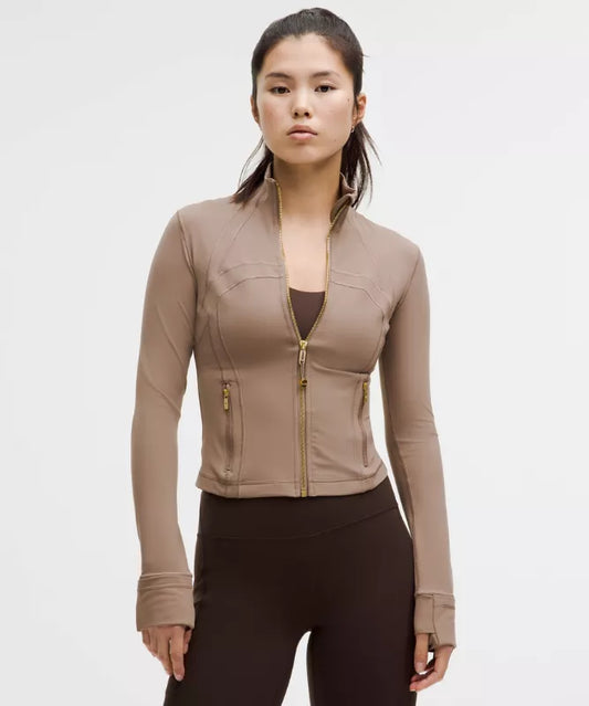Defined Lululemon - Khaki Gold Zip (non-cropped)