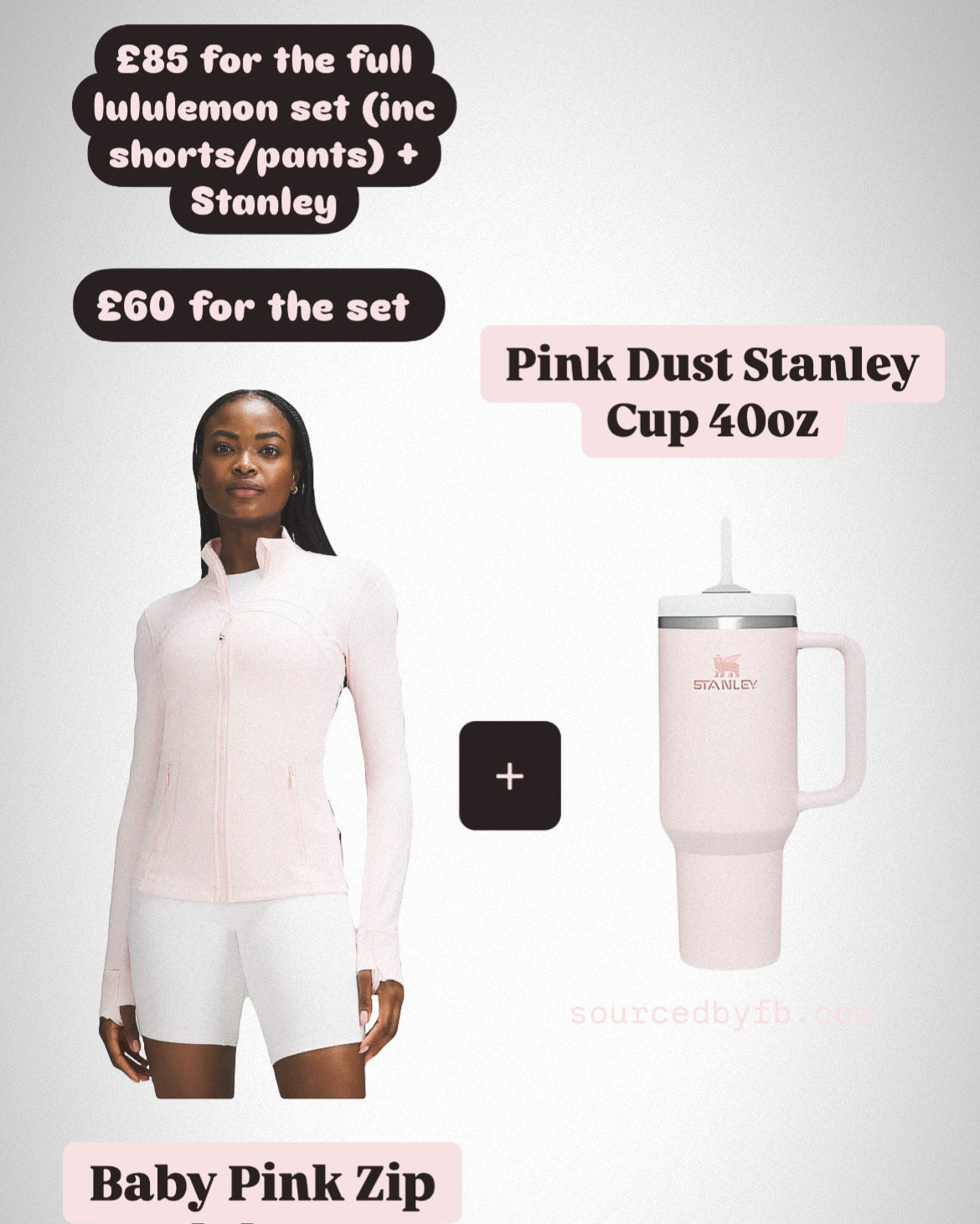 Baby Pink Zip Lulu + Pink Dust Stanley