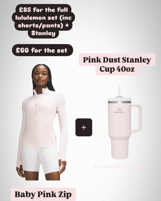 Baby Pink Zip Lulu + Pink Dust Stanley
