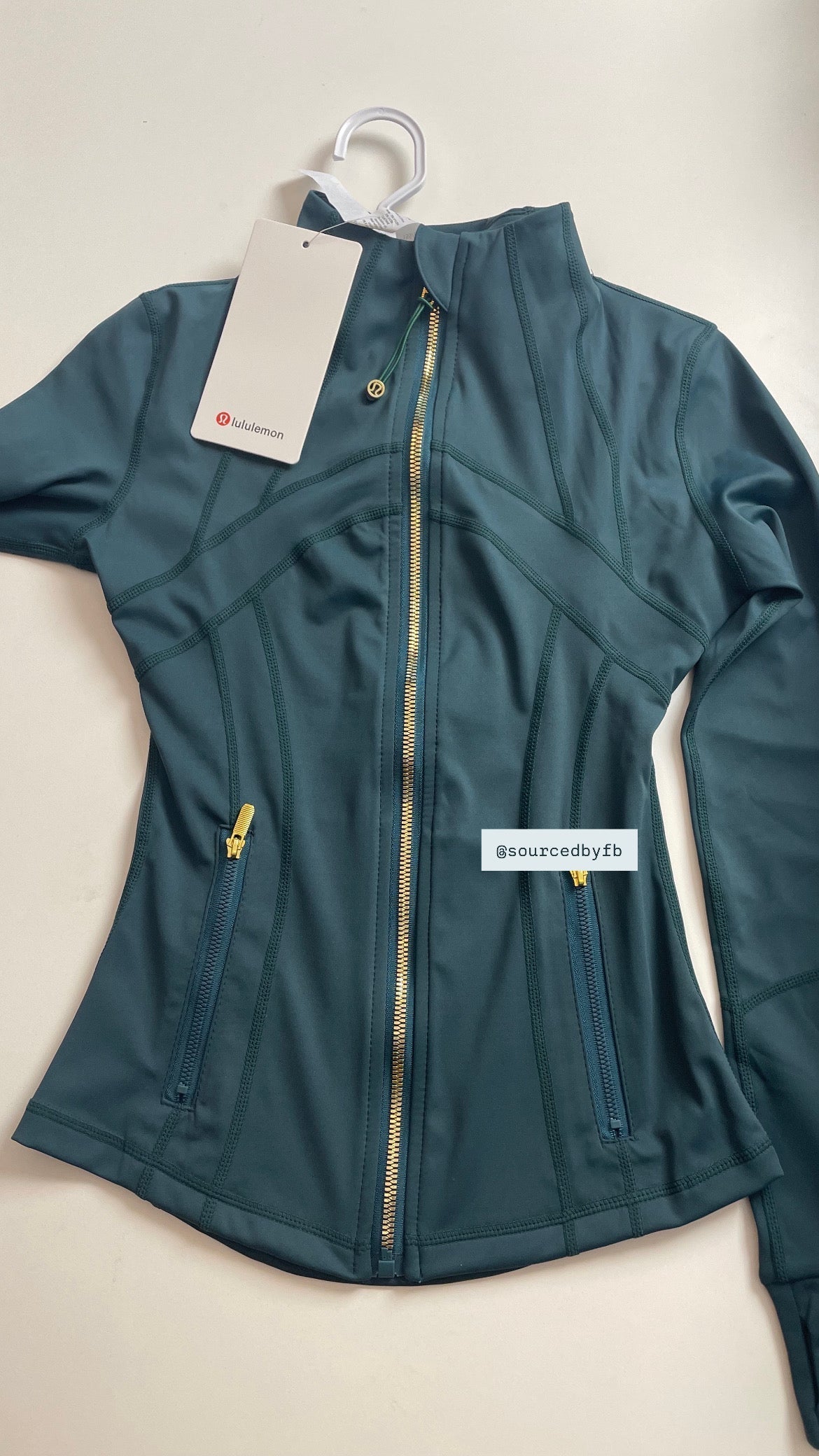 Defined Jacket - Gold Green Zipper