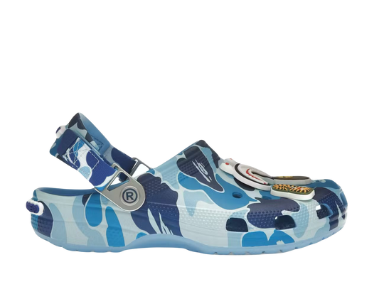 Bape Crocs - Camo Blue
