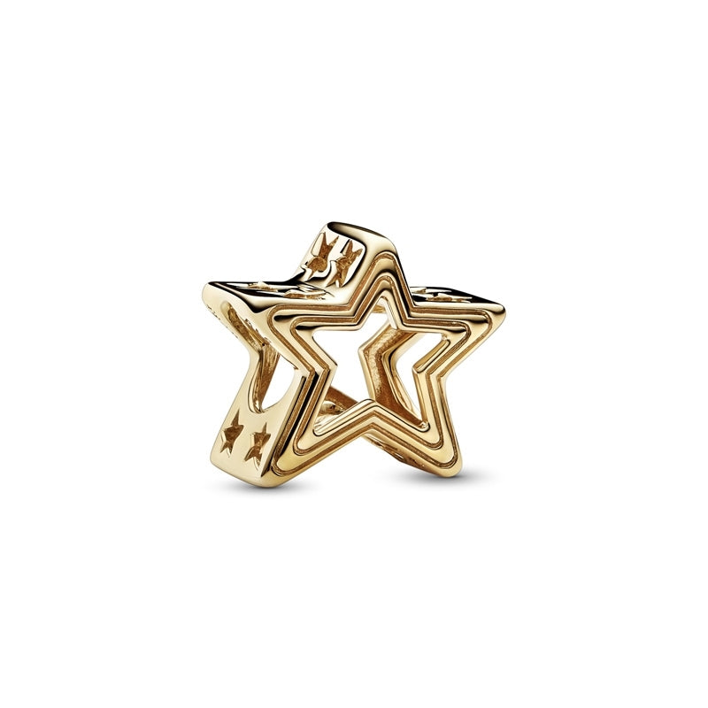 Gold Radiant Star Charm