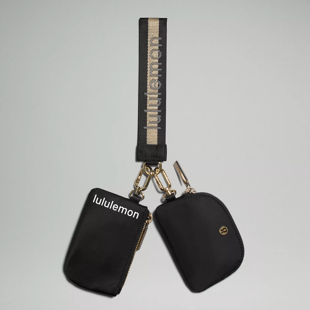 Black + Gold Lulu Key Chain