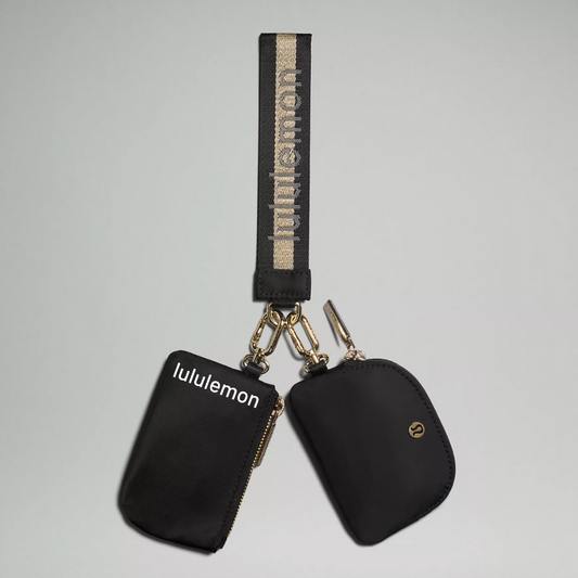 Black + Gold Lulu Key Chain