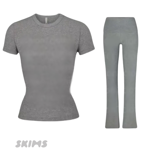 Dark Grey Short + Flares