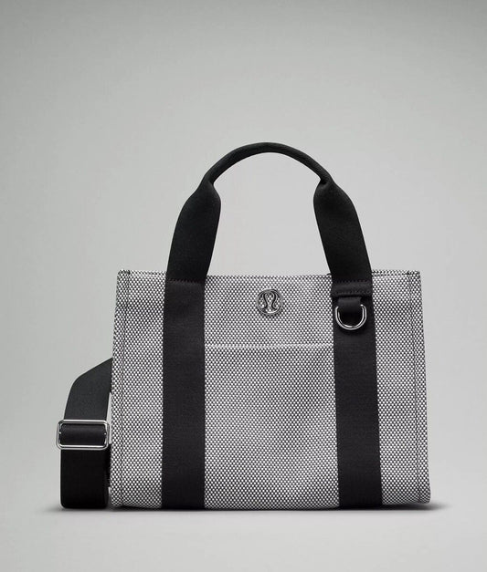 Two Tone Canvas Bag Black