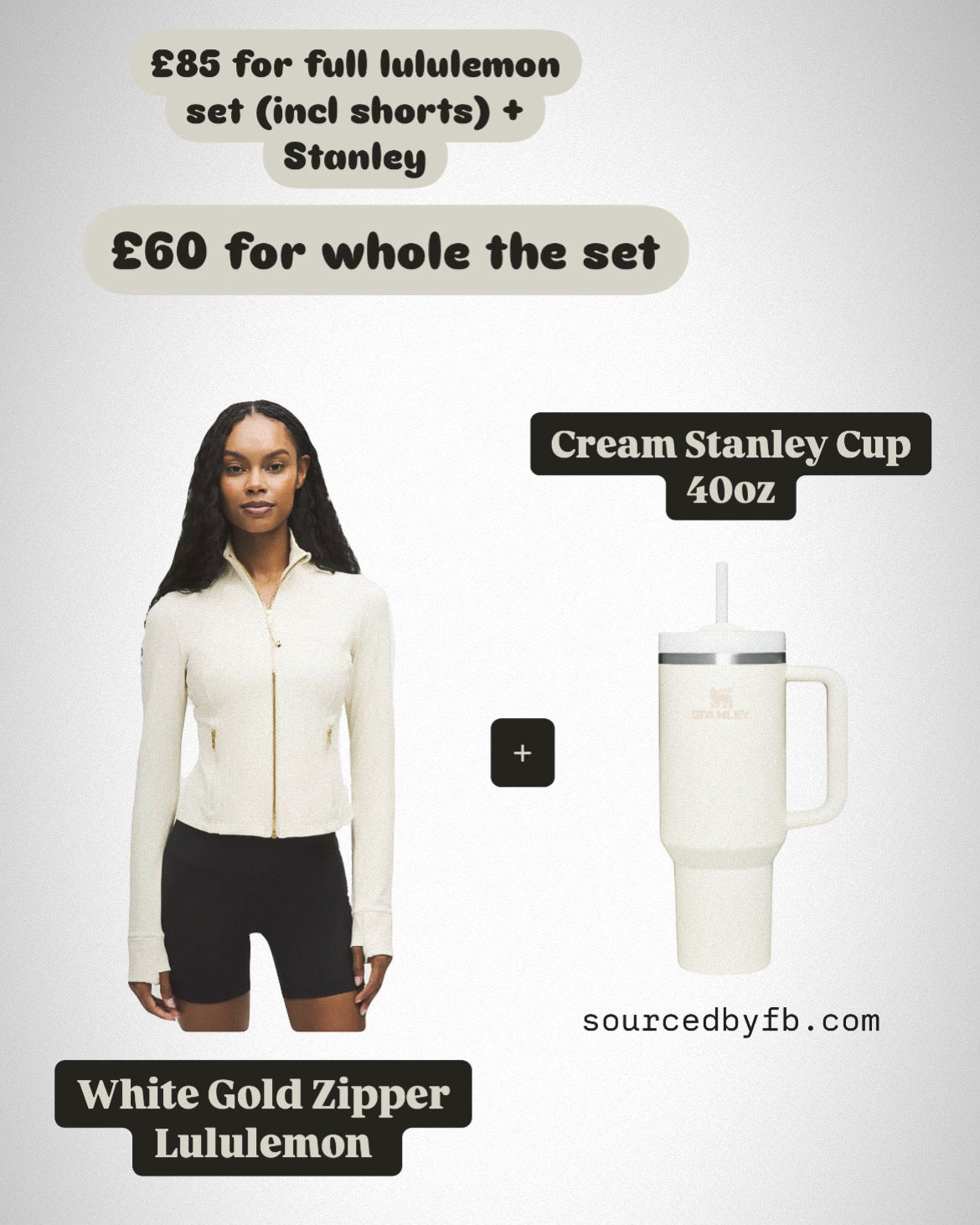 White Gold Lulu + Cream Stanley